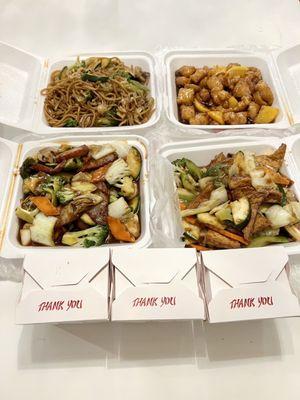 65. Vegetable Chow Mein 20. Orange Chicken 18. Roast Pork with Vegetables 59. Bean Curd with Vegetables