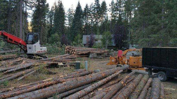 small logging project for a few home sites in the Leavenworth area.