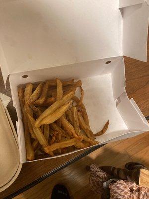 Half-filled full order of fries