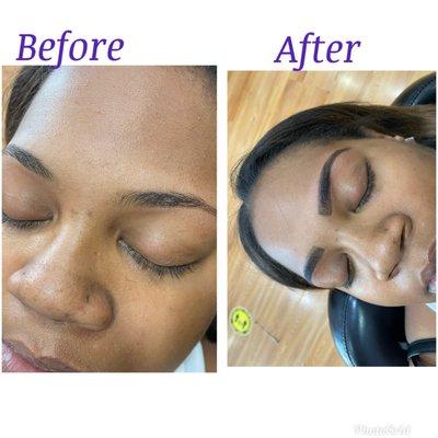 Eyebrows shaping & tinting