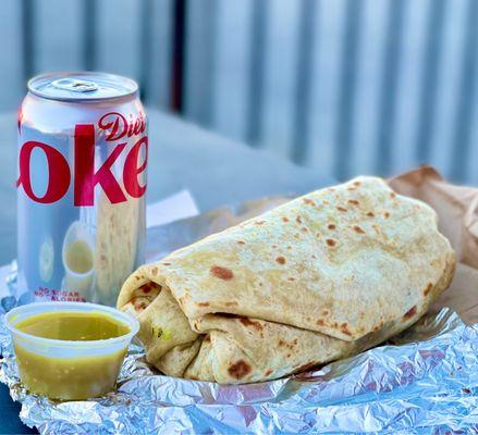 Steak, Bean & Cheese Burrito