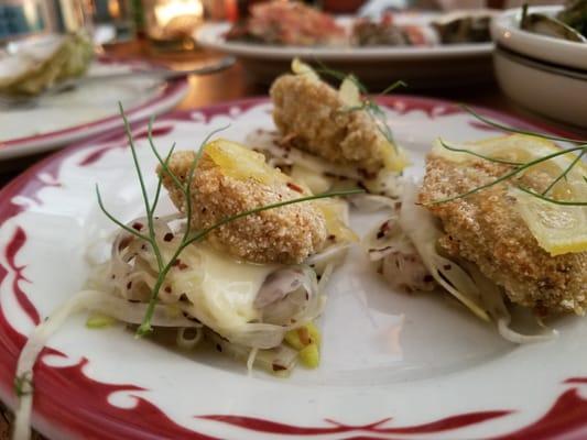 Fried oysters