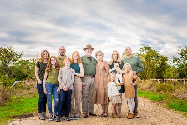 Beautiful family session in a rustic setting