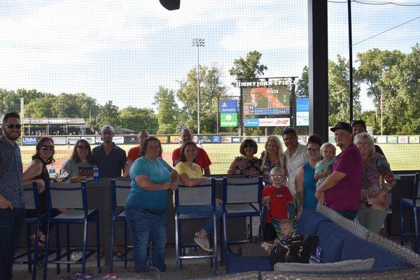 Staff family fun day at the Ball Park.