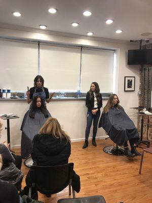 Look and learn class at open chair studio on March 18th find more hair class on our web site.