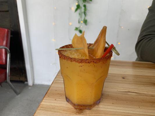 Mango Margarita with Tajín Rim