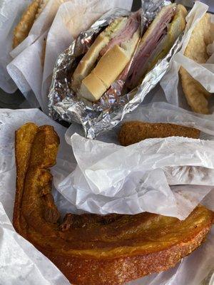 Cuban Sandwich, Empanadas, Chicharron