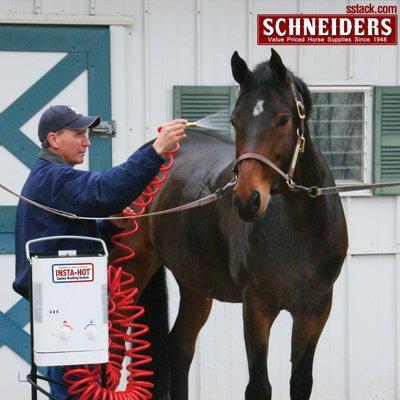 Find the Insta-Hot Portable Equine Washing System from Schneider Saddlery at sstack.com!