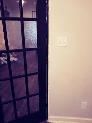 French door installation