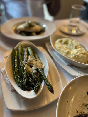 Grilled Asparagus and Whipped Mashed Potatoes