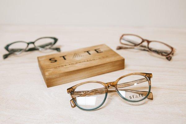 State Optical glasses, hand crafted from Chicago, IL, USA.