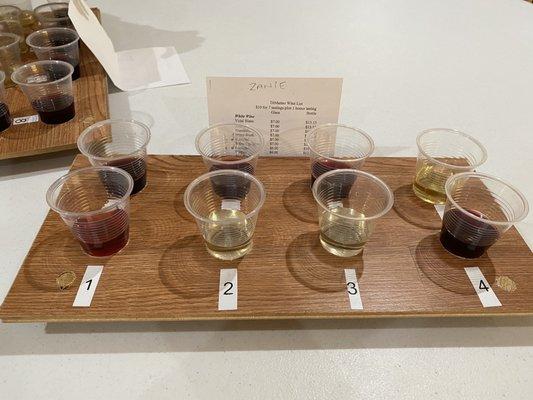 8 wine tastings!