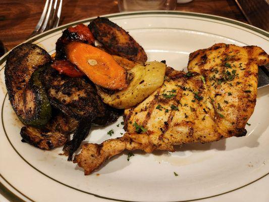 Herb Chicken Breast and Grilled Vegetables