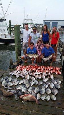 Dudley's Crew and their catch of the day (2014)