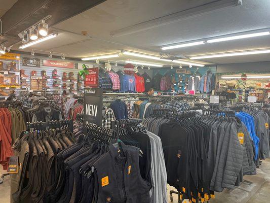 Morris Levin & Son clothing department regularly rotates in new inventory