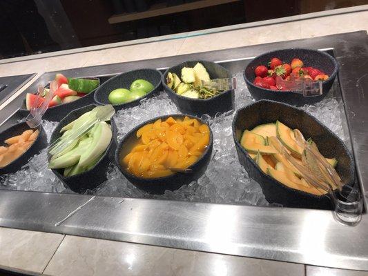 Fruit on breakfast bar