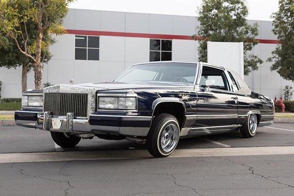 The classic customized Cadillac. Glossy and wet after the Birds Detail ceramic coating service.