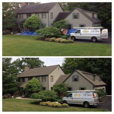 Roof Cleaning Before and After 20/20 View, LLC