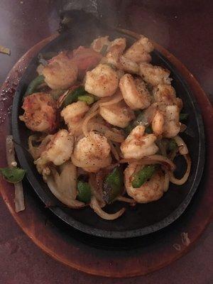 Shrimp fajitas