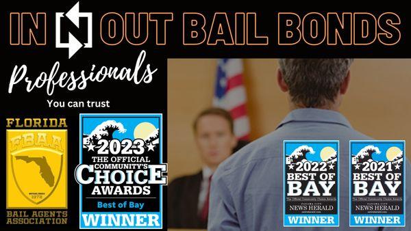 Voted "Best Bail Agency" in the Community Choice Awards three consecutive years