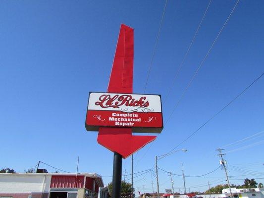 Our updated sign, easy to see when you are driving down NW 10th Street.