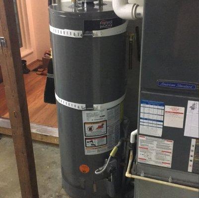 water heater with earthquake straps