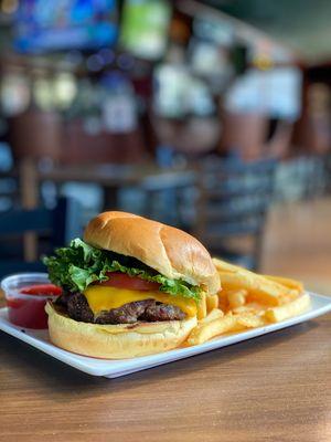 $5 Burger with fries every Wednesday.