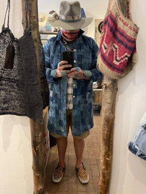 Vintage Indigo dyed coat