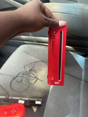 Clearly, it is a used Wii. It's not brand new out of the box, but I will say it's in pretty good condition to be a used Wii