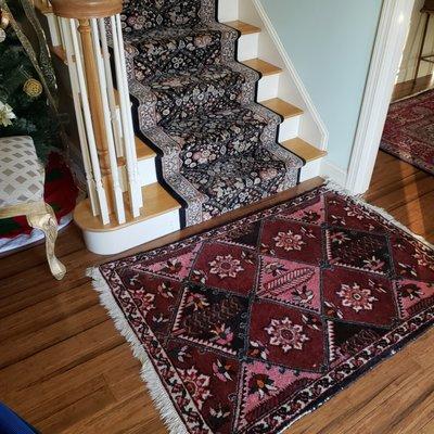 Oriental area rug steam cleaning.