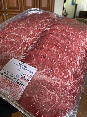 Perfectly sliced to make bulgogi