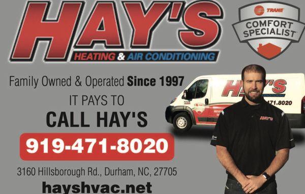 It Pays to call Hays, here's one of our our advertisements in a local grocery store.