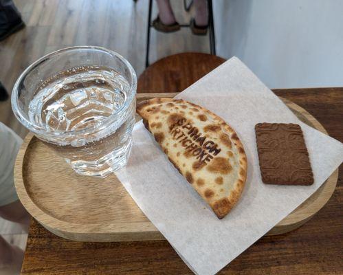 Spinach Artichoke Empanada