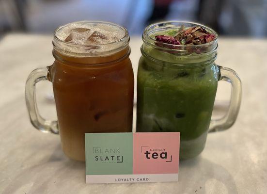 Vietnamese Iced Coffee Strawberry Matcha Latte