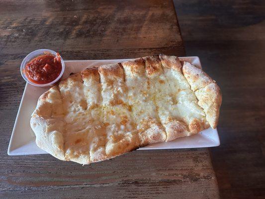 Garlic cheesy bread.  Yum!