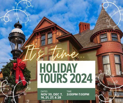 It's time! Experience the magic of the holidays at the Hackley & Hume Houses! Join us this Saturday, Nov 30, 3pm-7pm for a festive kickoff!