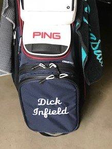 New Ping Golf Bag with removable bottom pouch panel ready for embroidery.