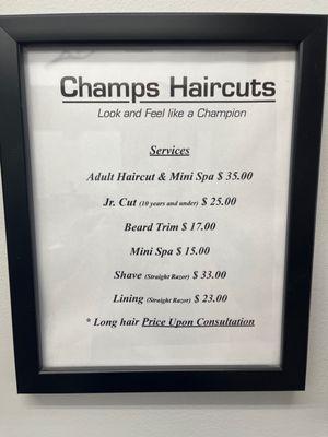 Champs Haircuts