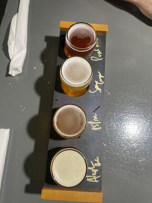 Pick 4 beer flight