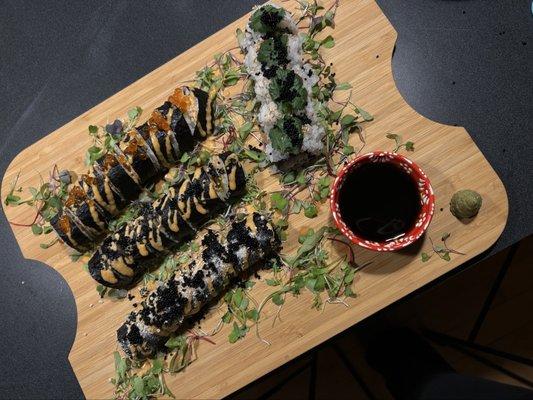 Sushi made from Fearless Fish Market bought ingredients