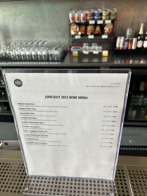 7/27/23 Menu