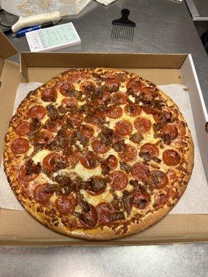 Pepperoni and steak