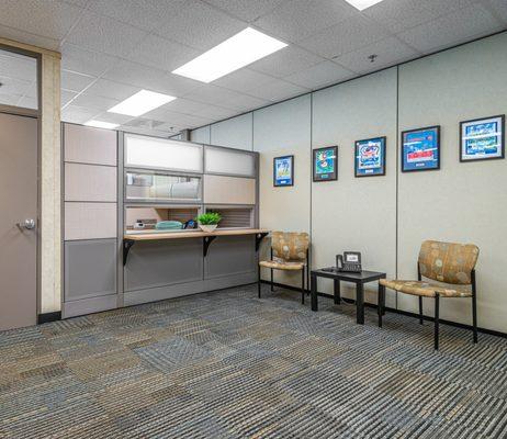 This is the lobby of the redesigned area for the Ethics Office of Miami-Dade County