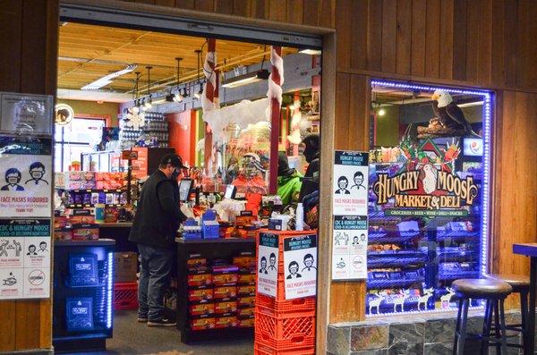 The Hungry Moose Market & Deli inside The Exchange at Big Sky Resort.