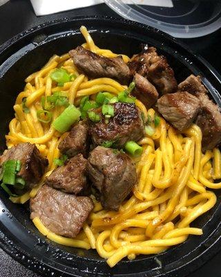 Steak noodles  Cooked as ordered