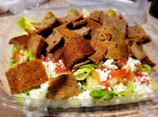 Gyro salad (lots of flavor)