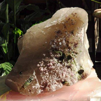 Smoky Citrine with Watermelon Tourmaline and Lepidolite at Dreaming Goddess