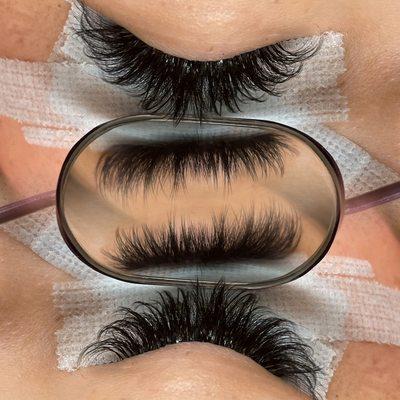 Wispy Volume lashes by Breanna