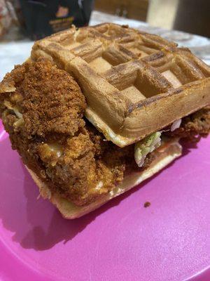 Chicken waffles