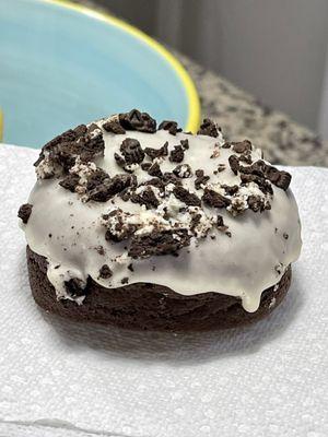 Cookies and cream vegan donut